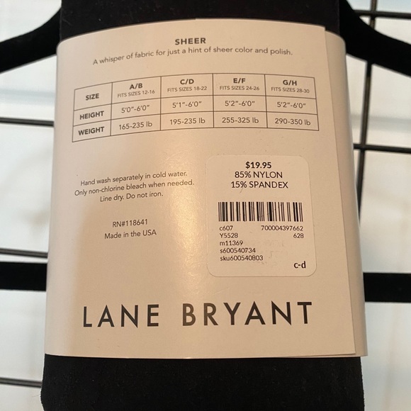 Plus size tights NWT Lane Bryant - Picture 3 of 4